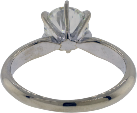 14KT White Gold 1.01 ct. Classic 6 Prong Diamond Solitaire Engagement Ring