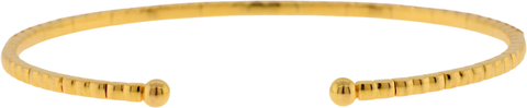 18K Yellow Gold Spark Creations Sapphires Flex Bangle Bracelet