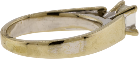 14K White Gold Solitaire Diamond Ring