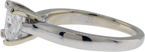 18KT White Gold 1.07 ct Lab-Grown Princess Cut Diamond Engagement Ring – IGI Certified