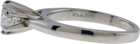 Platinum 0.76 ct Lab-Grown Diamond Engagement Ring – Classic 6-Prong Setting