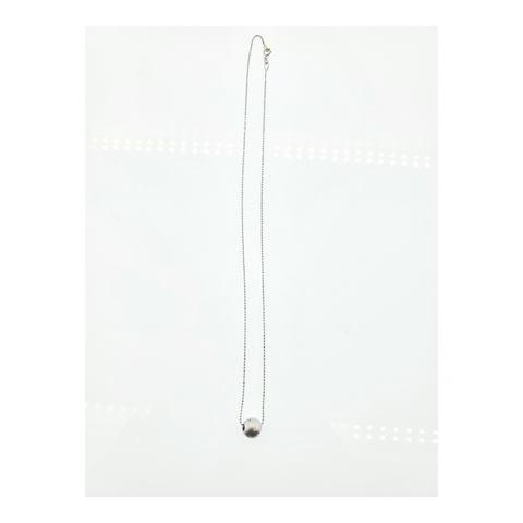 Diamond Necklace 9 Diamonds .070 Carat T.W. 14K White Gold 3G