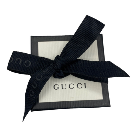 Gucci Twill Monogram GG Bees Twill Neck Bow Scarf