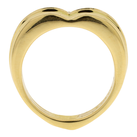 Lady's Diamond Cluster Ring 14 Diamonds .19 Carat T.W. 14K Yellow Gold 11.7G
