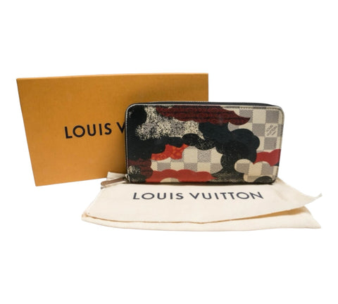 Louis Vuitton Nicolas Ghesquire Zippy Wallet Damier Azur Canvas