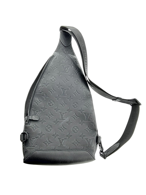 LOUIS VUITTON Duo Sling Bag Monogram Shadow Noir