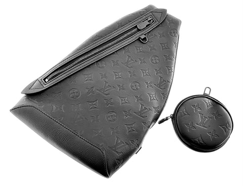 LOUIS VUITTON Duo Sling Bag Monogram Shadow Noir