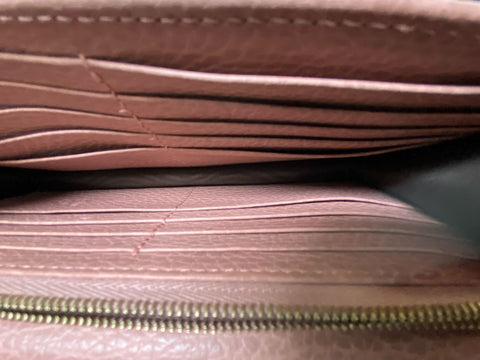 Gucci Grained Calfskin Interlocking G Chain Wallet