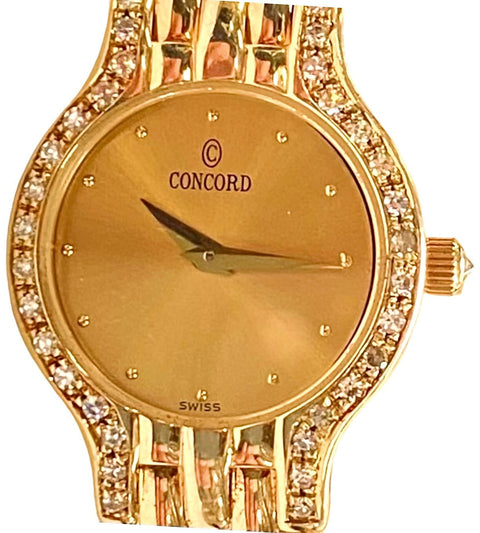 Concord Les Palais 29-62-264 14k Gold & Diamonds Ladies Quartz Watch