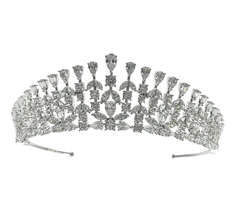 ANNA ZUCKERMAN Royal Tiara Collection Diamond White Crystalline