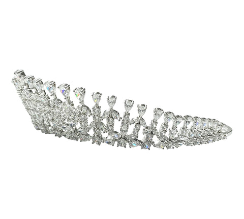 ANNA ZUCKERMAN Royal Tiara Collection Diamond White Crystalline