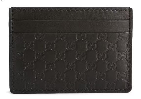 Gucci Microguccissima Pattern Leather Card Holder