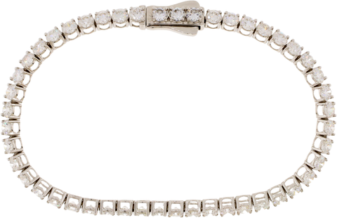 14K White Gold Lab Grown Diamond 7” Tennis Bracelet