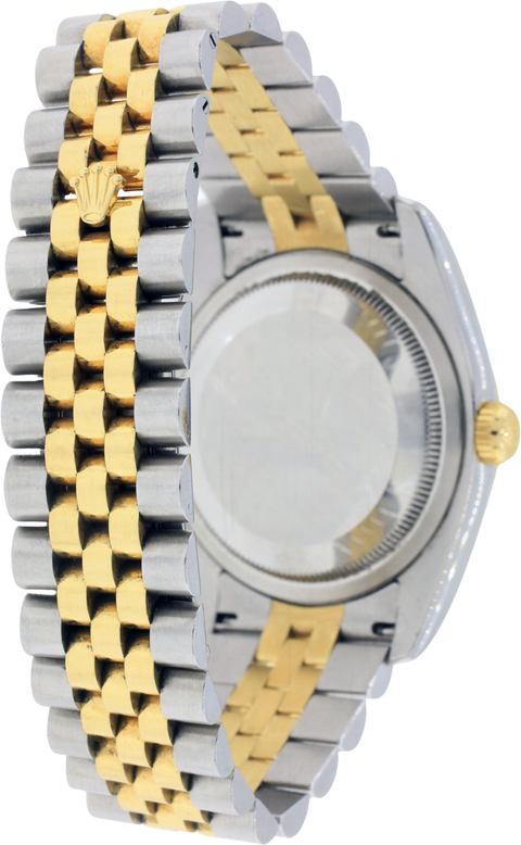 Rolex Datejust 18k Yellow Gold/Steel Champagne Diamond Dial 36mm Watch (116233)