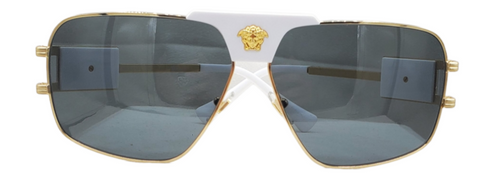 Versace Medusa Aviator Sunglasses White/Grey (0VE2150Q)