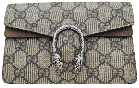 Gucci Dionysus GG Supreme Mini Beige Canvas Bag