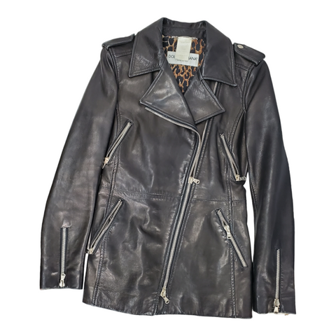 Dolce & Gabbana Leather Biker Jacket Small