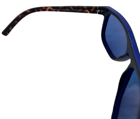 Louis Vuitton Oliver Blue Sunglasses For Men 140MM