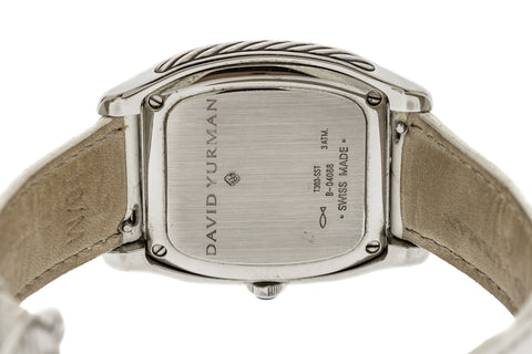 David Yurman Throroughbred T303-SST Diamond Bezel MOP Diamond Dial 31mm Quartz Wristwatch