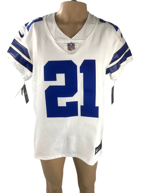 Ezekiel Elliott Authentic Autographed White Vapor Elite Jersey With COA