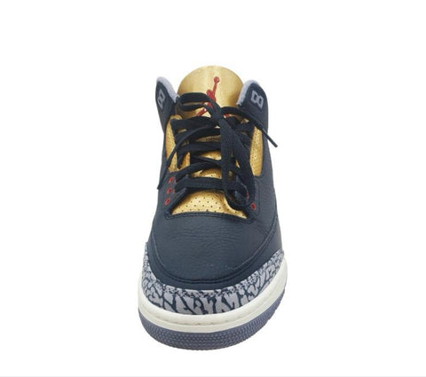 Jordan 3 Retro Black Cement Gold Size 11 Womens (9.5M)