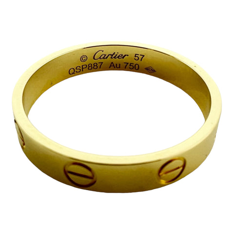 Cartier Love Wedding Band 18K Yellow Gold Size 8 (57mm)