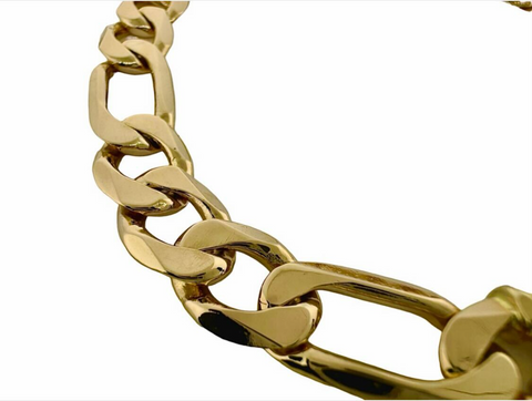 14K Yellow Gold Figaro Bracelet