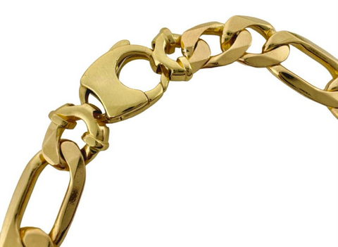 14K Yellow Gold Figaro Bracelet