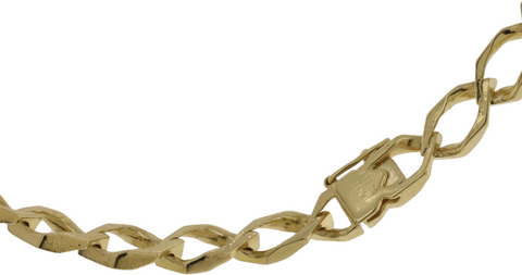 14K Yellow Gold Open Link 22" Chain