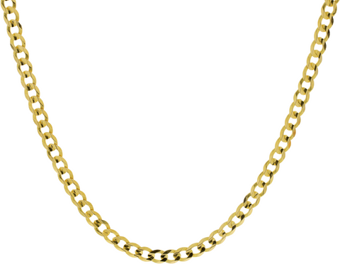 14K Yellow Gold 24" Curb Chain