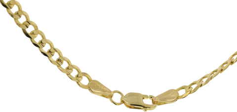 14K Yellow Gold 24" Curb Chain