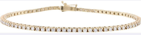 14KT White Gold 1.90CTW Diamond Tennis Bracelet