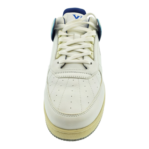 Louis Vuitton Trainer Sneaker in White and Blue Men's Size 9  1A67KZ
