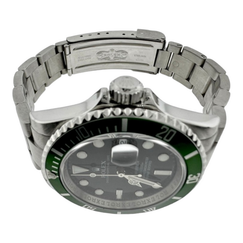 Rolex Men's Stainless Steel Submariner Green Anniversary 40Mm 16610V