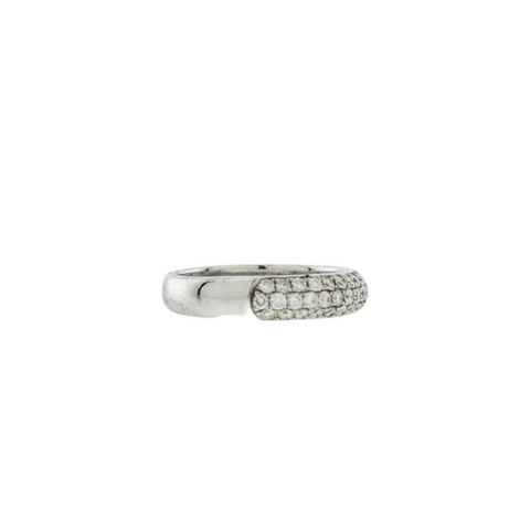 18KT White Gold Diamond Pavé  Ring