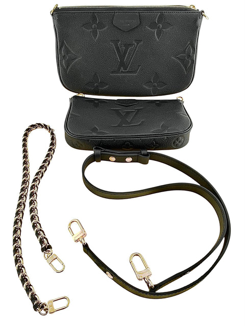 Louis Vuitton Multi Pochette Empreinte Noir