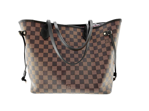 LOUIS VUITTON Neverfull MM Shoulder Bag Damier Ebene Leather BN N51105 29SJ002