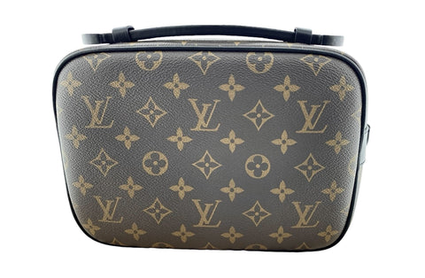 Louis Vuitton Monogram Macassar S Lock Messenger Bag