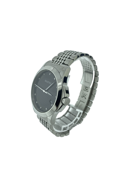 Gucci G-Timeless 126.4 Diamond Black Dial Watch