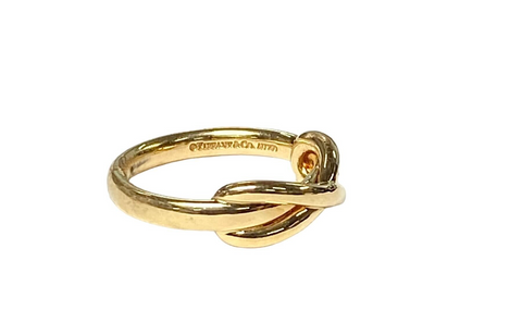 Tiffany & Co 18K Yellow Gold Ring 4g Women Size 3.75