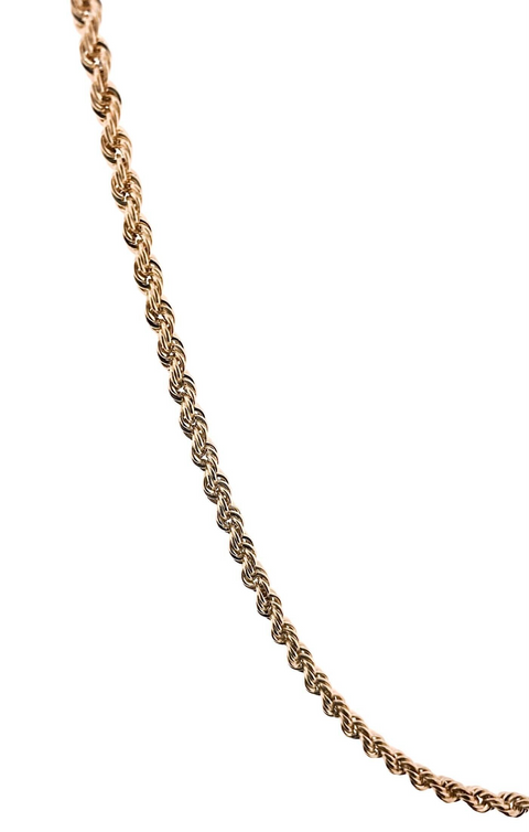 14K Yellow Gold 20in Hollow Rope Chain