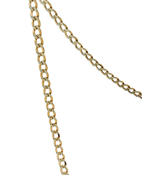 14K Yellow Gold 24" Gold Curb Chain