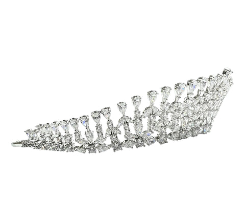 ANNA ZUCKERMAN Royal Tiara Collection Diamond White Crystalline