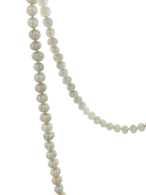 Pearl Stone Necklace with Cultured Freshwater Pearls