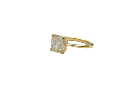 18KT Yellow Gold 2.02 cts. Lab-Grown Diamond Solitaire Engagement Ring (Size 5.5)