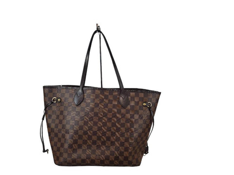 Louis Vuitton Neverfull Gm Damier Ebene Tote Shoulder Bag Brown