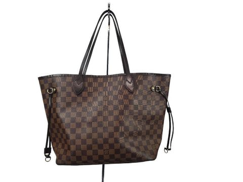 Louis Vuitton Neverfull Gm Damier Ebene Tote Shoulder Bag Brown