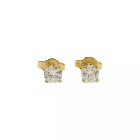 14Kt White Gold Diamond .50cttw Stud Earring 0.6Gr