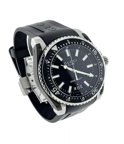 Gucci Dive 136.2 Quartz Black Dial 45mm