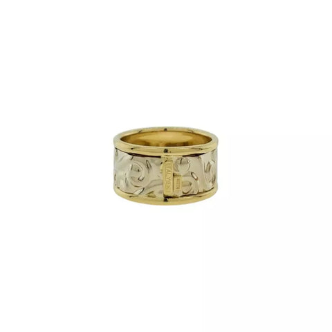 14K Yellow Gold Flower Ring Size 7